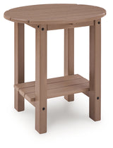 Grover Beach Driftwood Outdoor End Table from Ashley - Luna Furniture