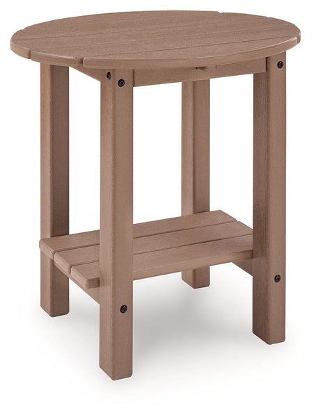 Grover Beach Driftwood Outdoor End Table from Ashley Furniture - Luna Furniture