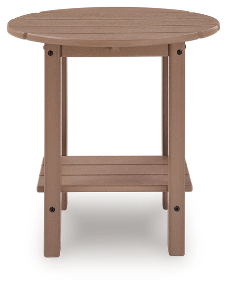 Grover Beach 2 Outdoor Chairs and End Table in Driftwood from Ashley Furniture - Luna Furniture