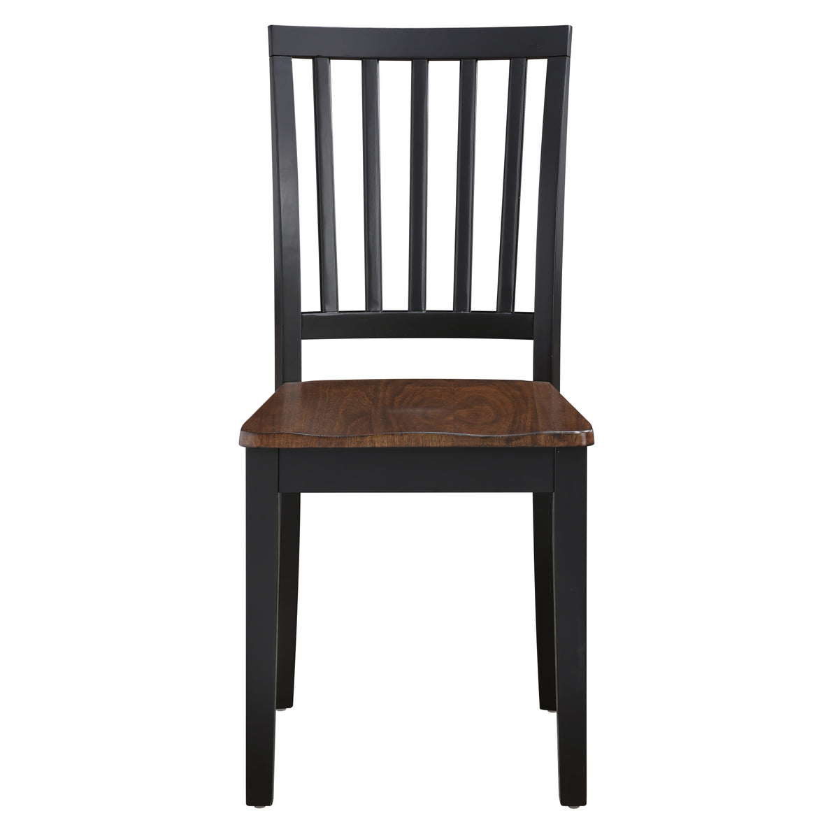 Joplin Walnut/Ebony Solid Wood Dining Chair, Set of 2 from Steve Silver - Luna Furniture
