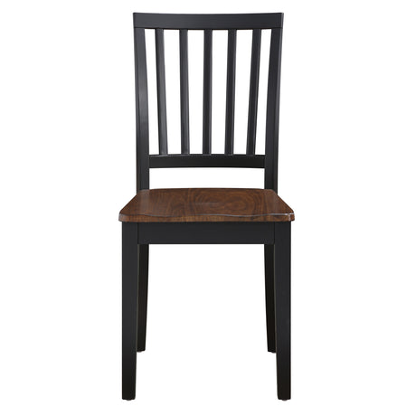 Joplin Walnut/Ebony Solid Wood Dining Chair, Set of 2 from Steve Silver - Luna Furniture