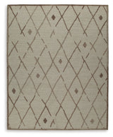 Guyford Beige/Brown Large Rug from Ashley - Luna Furniture