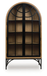 Gwenwich Natural/Black Accent Cabinet from Ashley - Luna Furniture
