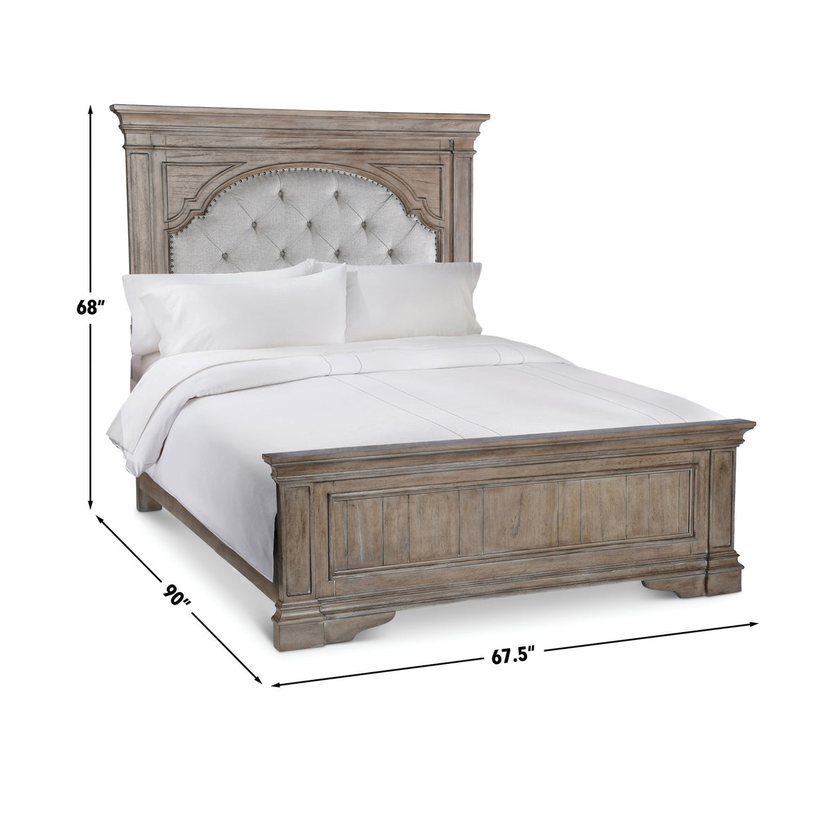 Highland Park Waxed Driftwood Queen Bed from Steve Silver - Luna Furniture