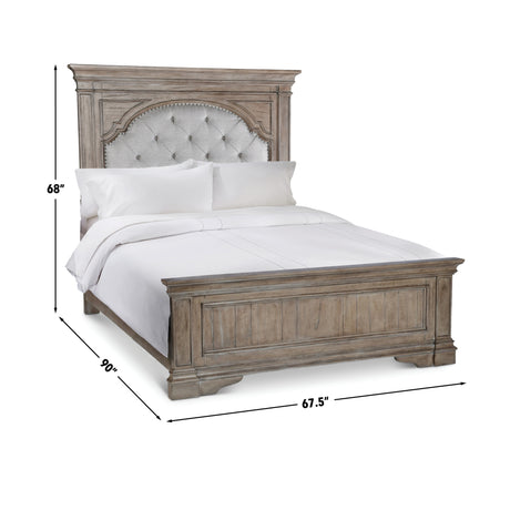 Highland Park Waxed Driftwood Queen Bed from Steve Silver - Luna Furniture