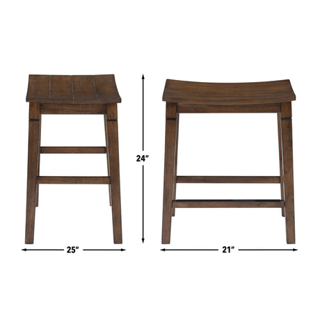 Westlake Chestnut Brown 5-Piece Counter Height Dining Set from Steve Silver - Luna Furniture