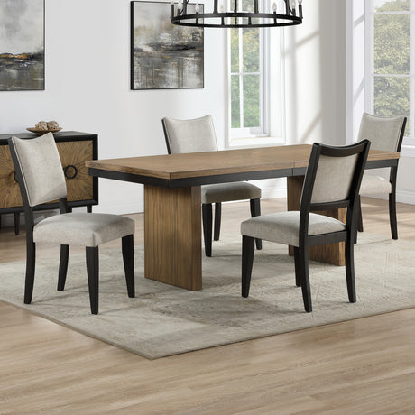 Roatan Toffee/Black Dining Room Set from Steve Silver - Luna Furniture