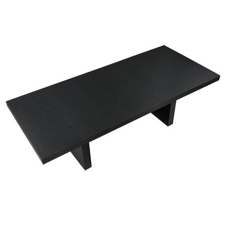 Aubrey Black Extendable Dining Table w/18-inch Leaf from Steve Silver - Luna Furniture