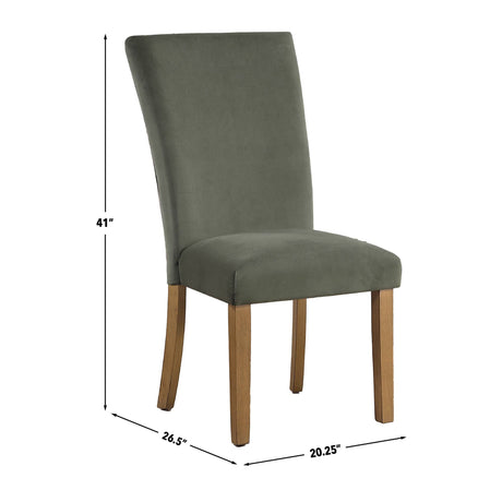 Artemis Green Velvet Side Chair, Set of 2 from Steve Silver - Luna Furniture