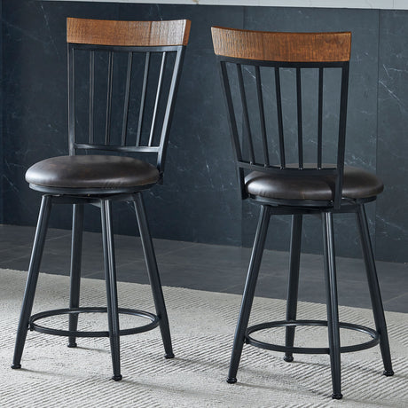 Tyler Swivel 24-inch Counter Stool from Steve Silver - Luna Furniture