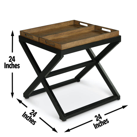 Topeka Brown End Table from Steve Silver - Luna Furniture