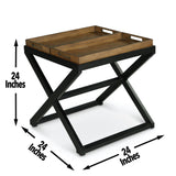 Topeka Brown 3-Piece Occasional Table Set (Cocktail & 2 End Tables) from Steve Silver - Luna Furniture