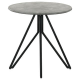 Hadi Cement 2-Piece Round Coffee and End Table Set from Coaster - Luna Furniture