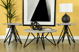 Hadi Cement 3-Piece Round Coffee and End Table Set from Coaster - Luna Furniture