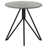 Hadi Cement 3-Piece Round Coffee and End Table Set from Coaster - Luna Furniture