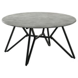 Hadi Cement 3-Piece Round Coffee and End Table Set from Coaster - Luna Furniture