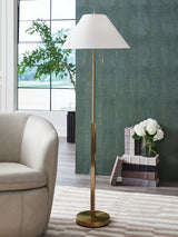 Haigwood Gold Finish Floor Lamp from Ashley - Luna Furniture