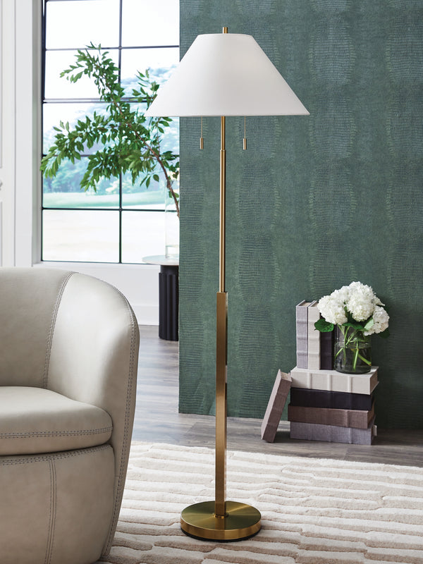 Haigwood Gold Finish Floor Lamp