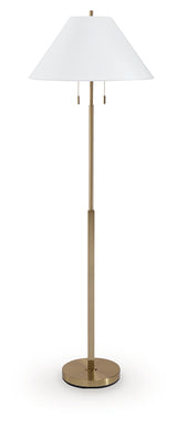 Haigwood Gold Finish Floor Lamp from Ashley - Luna Furniture