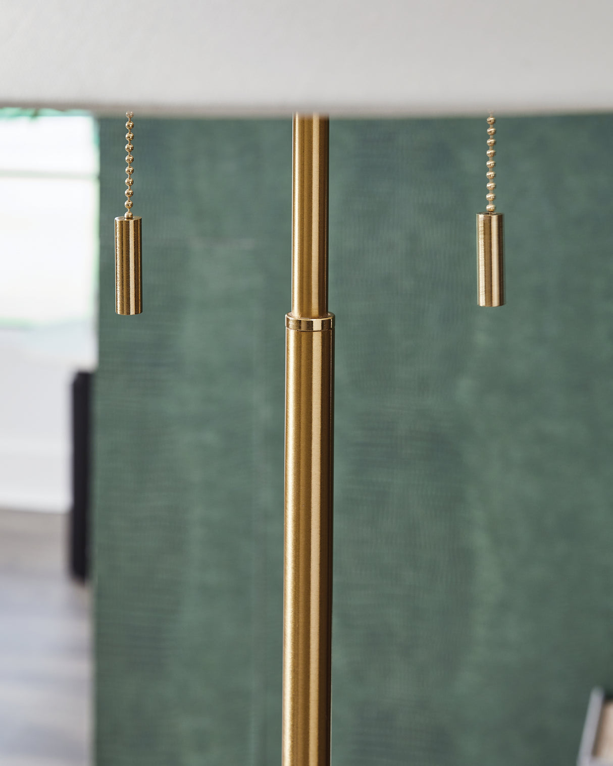 Haigwood Gold Finish Floor Lamp from Ashley - Luna Furniture