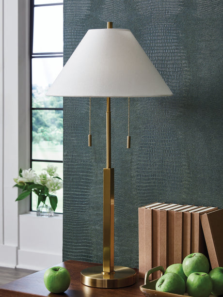 Haigwood Gold Finish Table Lamp from Ashley - Luna Furniture