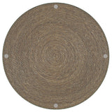 Halden Round Woven Seagrass Accent Side Table Light Brown from Coaster - Luna Furniture