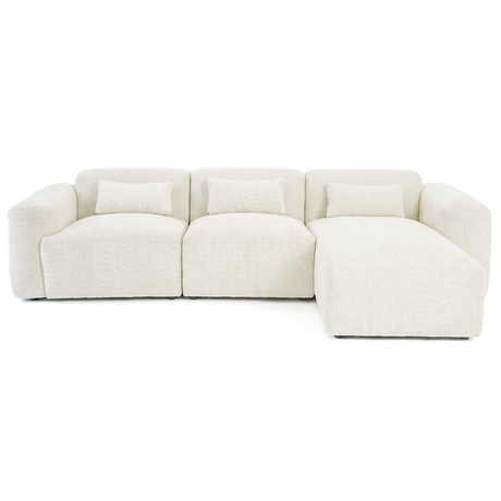 Haledon Sand Boucle RAF Chaise Sectional from Ashcroft Furniture - Luna Furniture