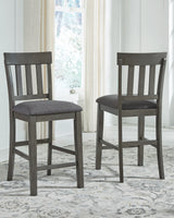 Hallanden 2-Piece Bar Stool in Two-tone Gray from Ashley - Luna Furniture