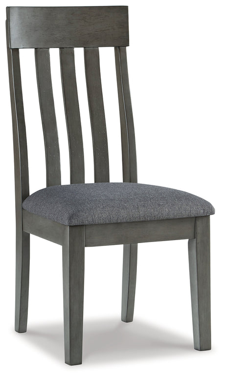 Hallanden 2-Piece Dining Room Chair in Two-tone Gray from Ashley - Luna Furniture