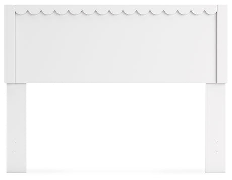 Hallityn Full Panel Headboard with Dresser and 2 Nightstands in White from Ashley - Luna Furniture