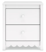 Hallityn Full Panel Headboard with Dresser and 2 Nightstands in White from Ashley - Luna Furniture
