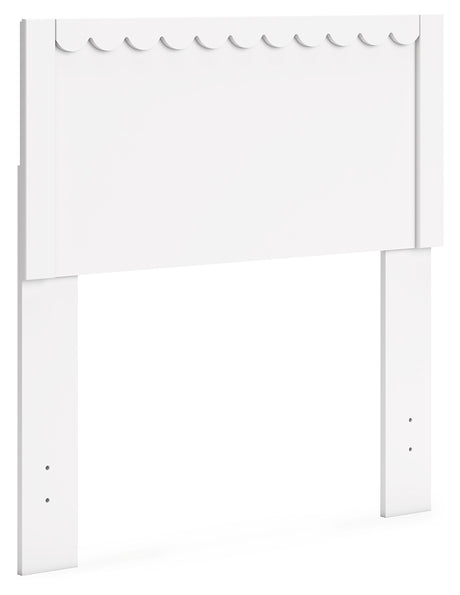 Hallityn Twin Panel Headboard with Dresser and 2 Nightstands in White from Ashley - Luna Furniture