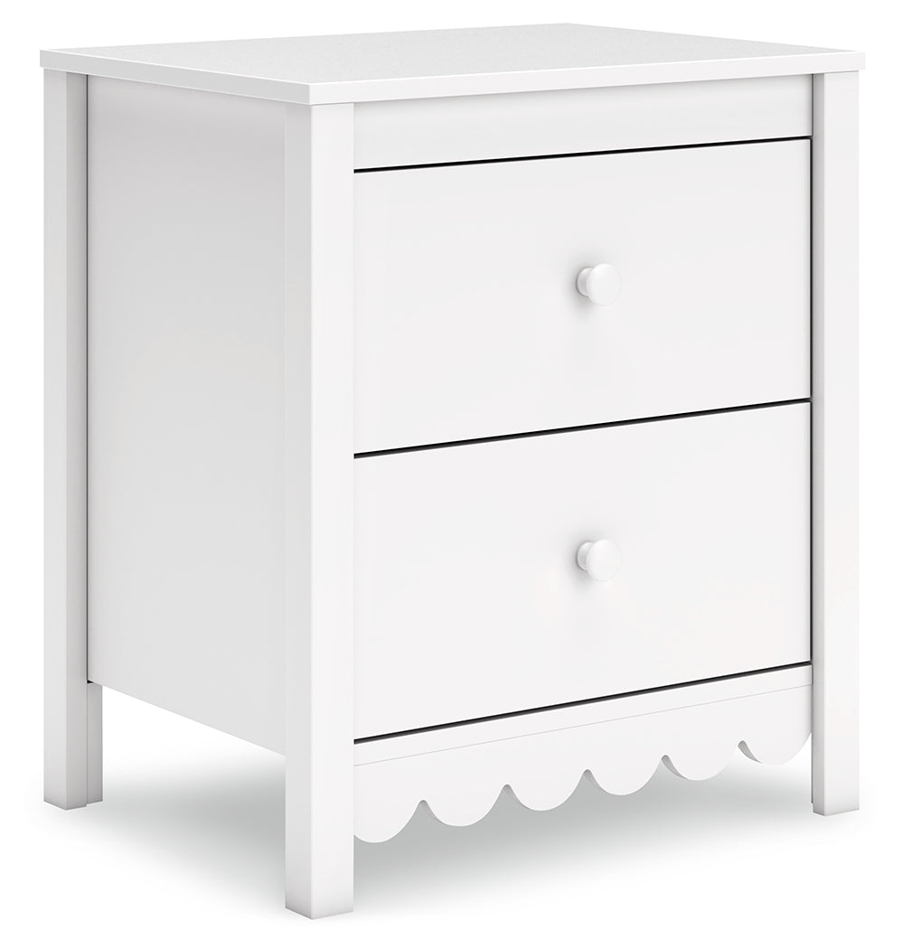 Hallityn Twin Panel Headboard with Dresser and 2 Nightstands in White from Ashley - Luna Furniture