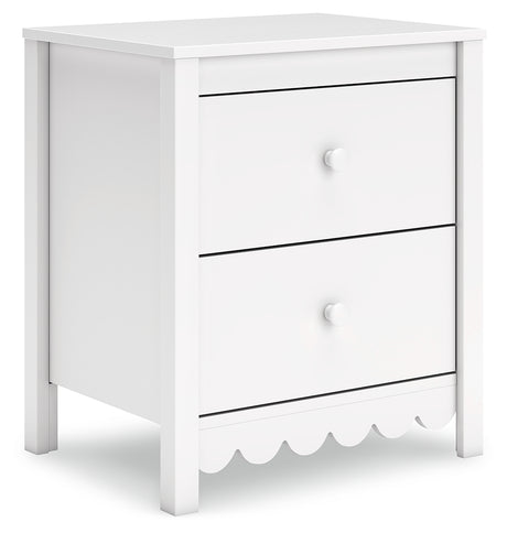 Hallityn Twin Panel Headboard with Dresser and Nightstand in White from Ashley - Luna Furniture