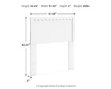 Hallityn Twin Panel Headboard with Dresser and Nightstand in White from Ashley - Luna Furniture