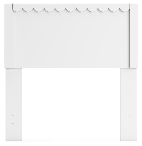 Hallityn Twin Panel Headboard with Dresser in White from Ashley - Luna Furniture