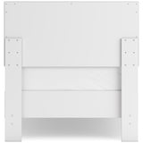 Hallityn Twin Panel Platform Bed with Dresser and Chest in White from Ashley - Luna Furniture