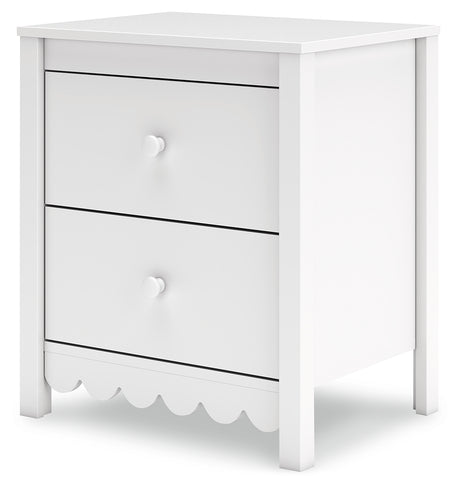 Hallityn Twin Platform Bed with Dresser and 2 Nightstands in White from Ashley - Luna Furniture