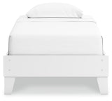 Hallityn Twin Platform Bed with Dresser and Chest in White from Ashley - Luna Furniture