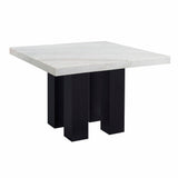 Artemis White Marble Counter Height Dining Table with Tan Base from Steve Silver - Luna Furniture