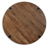 Hanneforth Coffee Table with 1 End Table in Brown/Black from Ashley - Luna Furniture