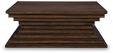 Hannodream Warm Brown Coffee Table from Ashley - Luna Furniture