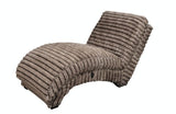 Curva Chocolate Chaise from Happy Homes - Luna Furniture