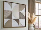 Harelman Tan/Taupe/White Wall Art from Ashley Furniture - Luna Furniture