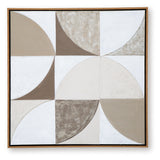 Harelman Tan/Taupe/White Wall Art from Ashley Furniture - Luna Furniture