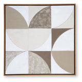 Harelman Tan/Taupe/White Wall Art from Ashley Furniture - Luna Furniture