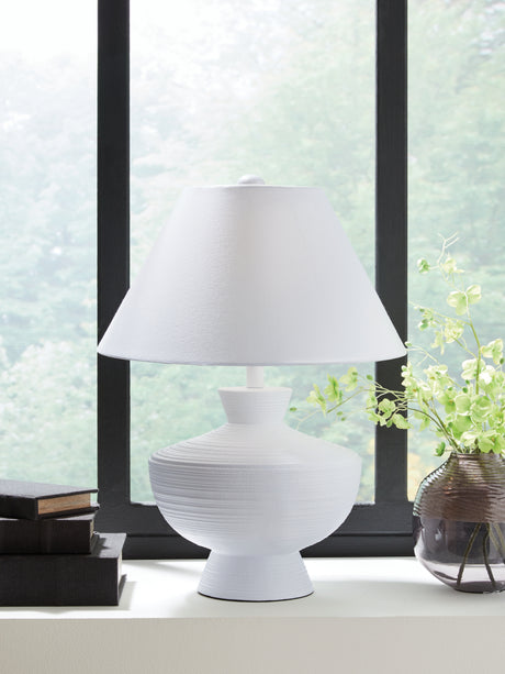 Harelwood White Table Lamp from Ashley - Luna Furniture
