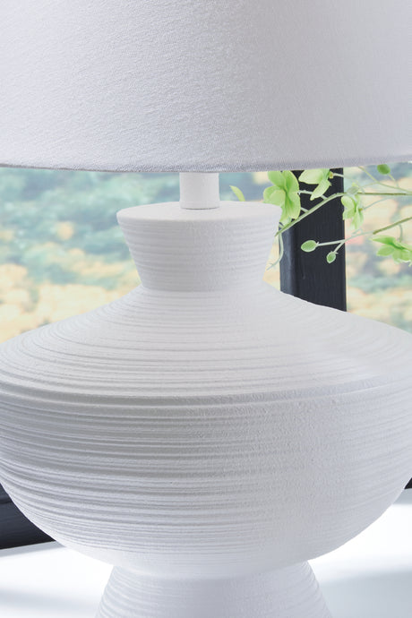 Harelwood White Table Lamp from Ashley - Luna Furniture