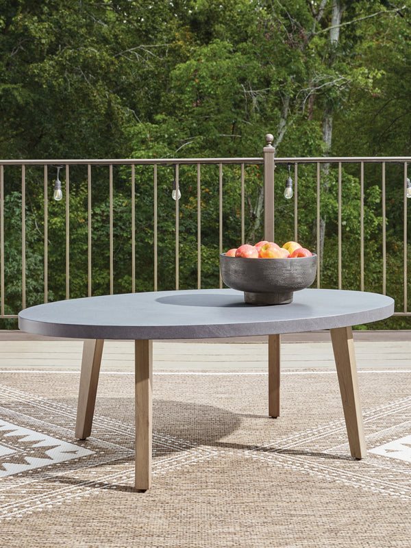 Harmony Headlands Natural/Gray Outdoor Coffee Table