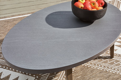 Harmony Headlands Natural/Gray Outdoor Coffee Table from Ashley - Luna Furniture